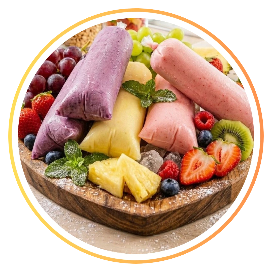 Geladinhos com Frutas